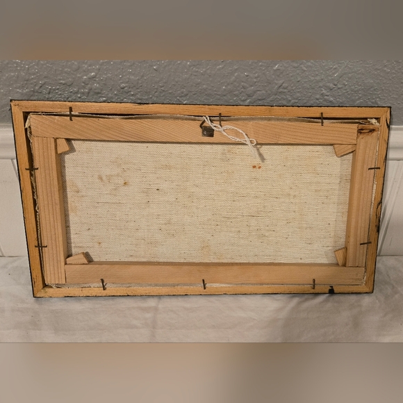 Vintage Miniature Oil Painting - Picture 2 of 2